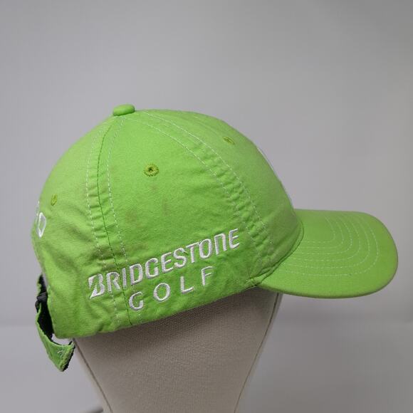 Bridgestone Golf Slideback Hat Green One Size Adjustable Embroidered - Picture 5 of 9